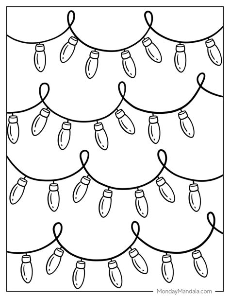 Christmas Light Color Page