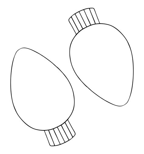 Christmas Light Coloring Page