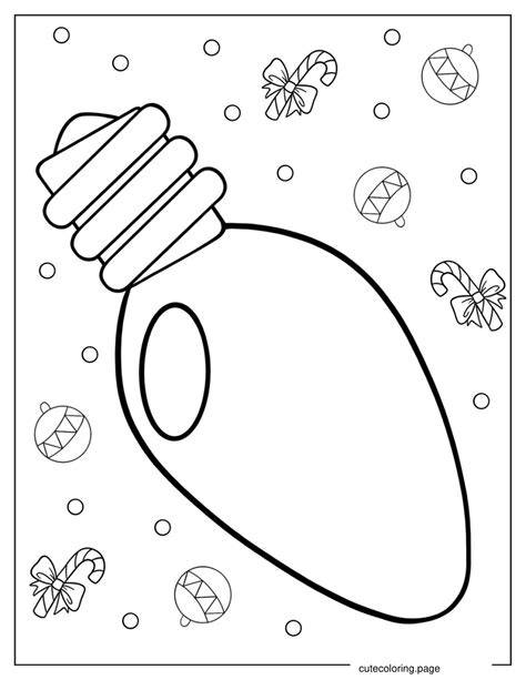 Christmas Lights Color Pages