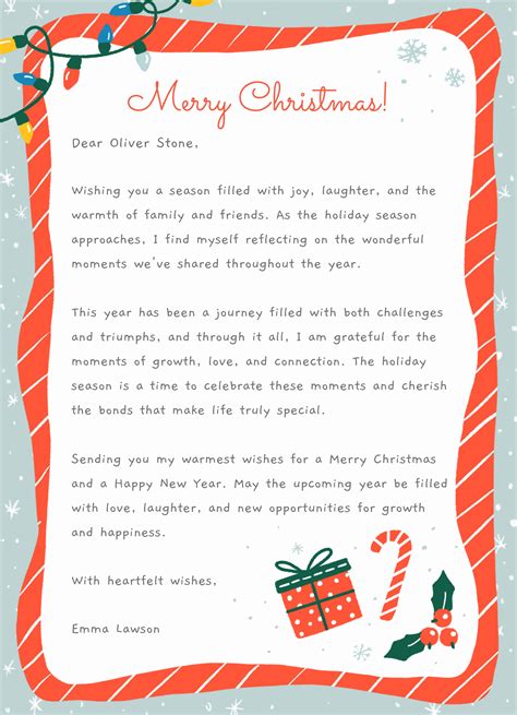 Christmas Love Letter Examples