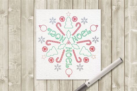 Download Christmas Mandala Art Single Line DXF Files