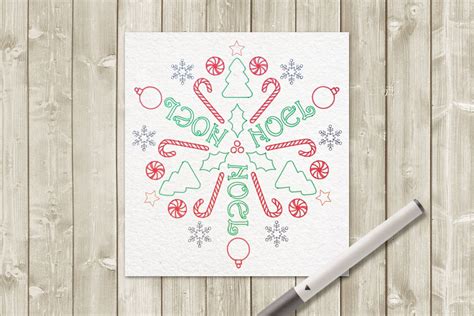 Download Christmas Mandala Art Single Line For Crafts