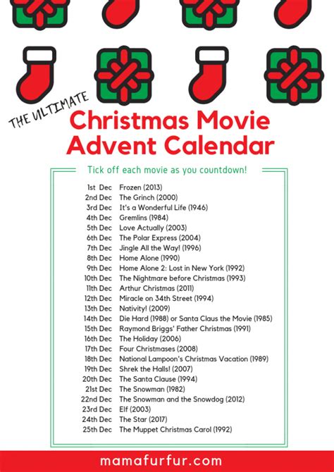 Christmas Movie With Advent Calendar