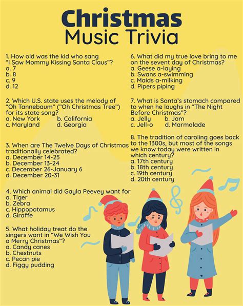 Christmas Music Trivia Printable