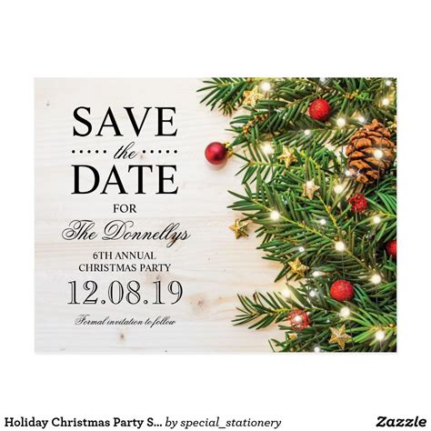 Christmas Party Save The Date Templates Free Download