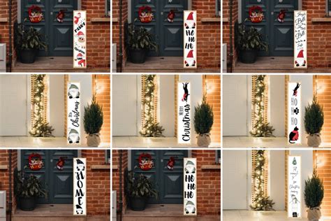 Download Christmas Porch Sign Bundle Easy Edite