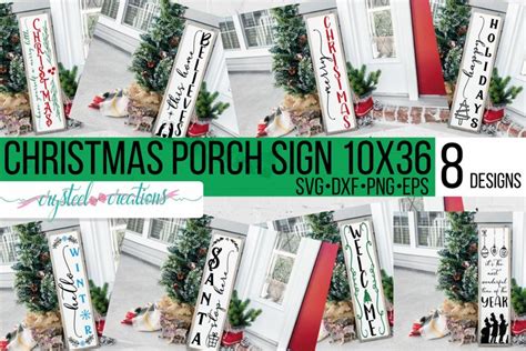 Download Christmas Porch Sign Bundle Files DXF Files