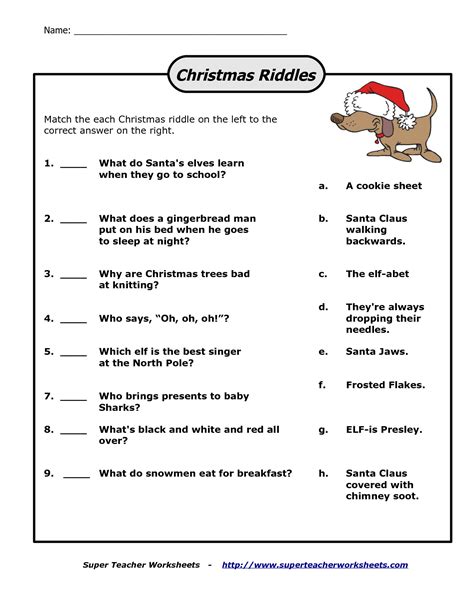 Christmas Riddle Quiz