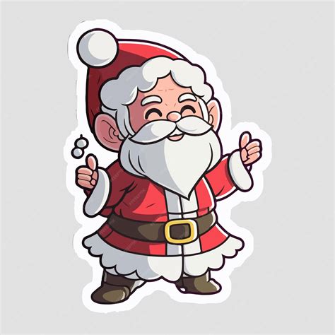 Download Christmas Santa Printable Stickers Sheet For Cricut