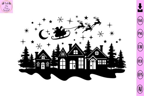 Download Christmas Scene Maker SVG File - SVG Design Commercial Use