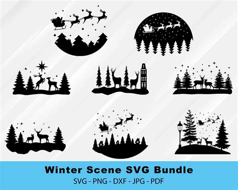 Download Christmas Scene Maker SVG File - SVG Design Printable