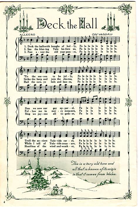 Christmas Sheet Music Free Printable