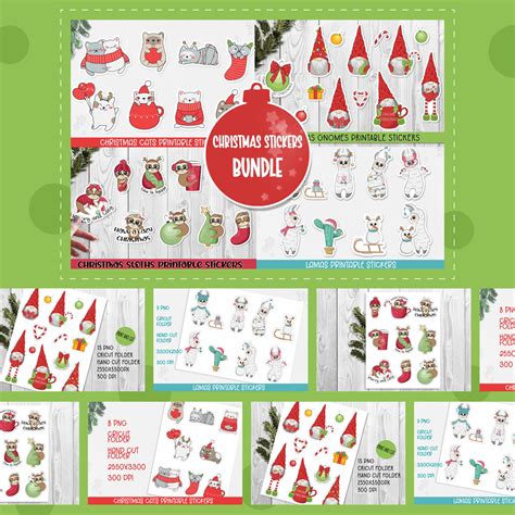 Download Christmas Stickers Bundle Files