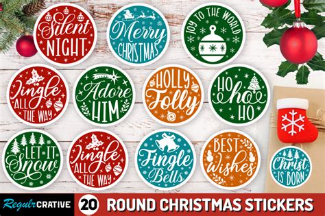 Download Christmas Stickers Bundle for Cricut