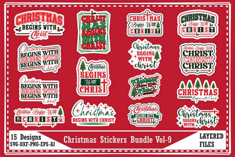 Download Christmas Stickers Bundle for Cricut Machine
