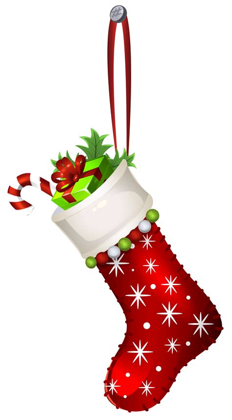 Christmas stocking clipart in holiday decorations