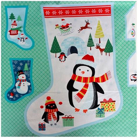 Christmas Stocking Fabric Panel Uk