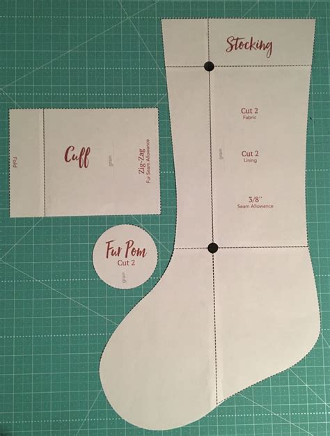 Christmas Stocking Sewing Template