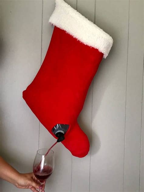 Christmas Stocking Wine Skin