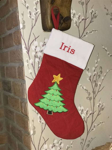 Christmas Stocking With Christmas Tree