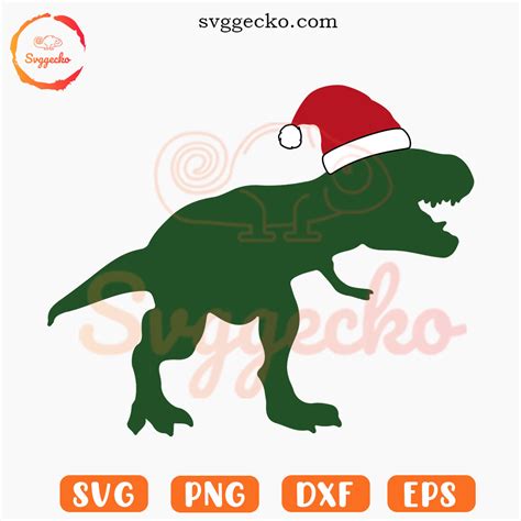 Download Christmas T Rex SVG File - SVG Design Cricut SVG