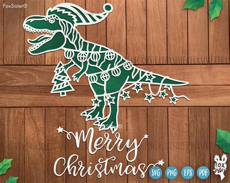 Download Christmas T Rex SVG File - SVG Design Easy Edite