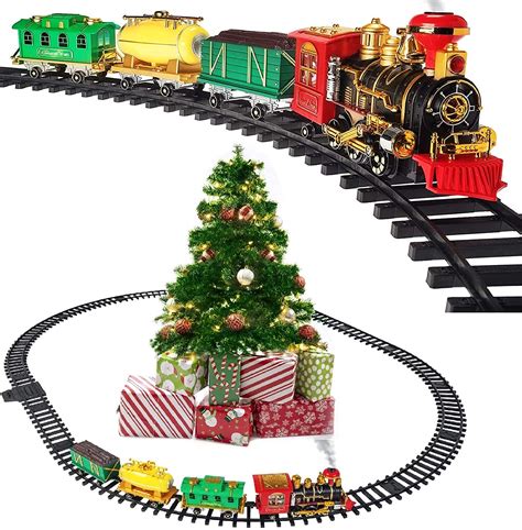 Christmas Train Set Adventuring in Snow