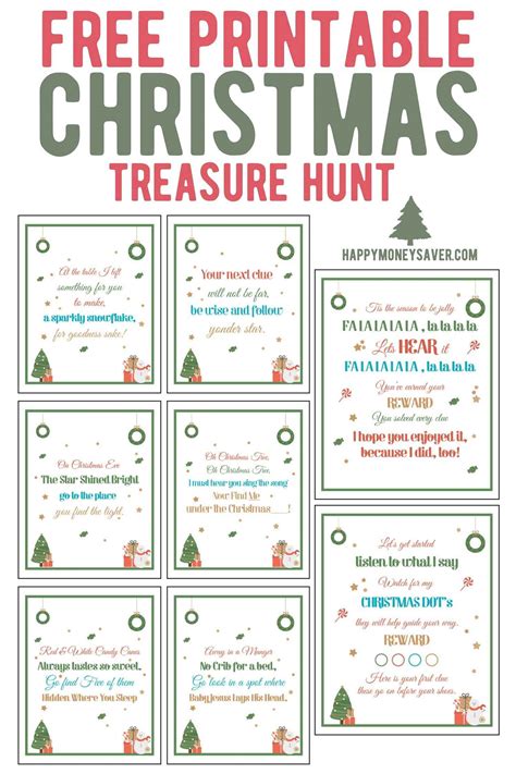 Christmas Treasure Hunt Free Printable