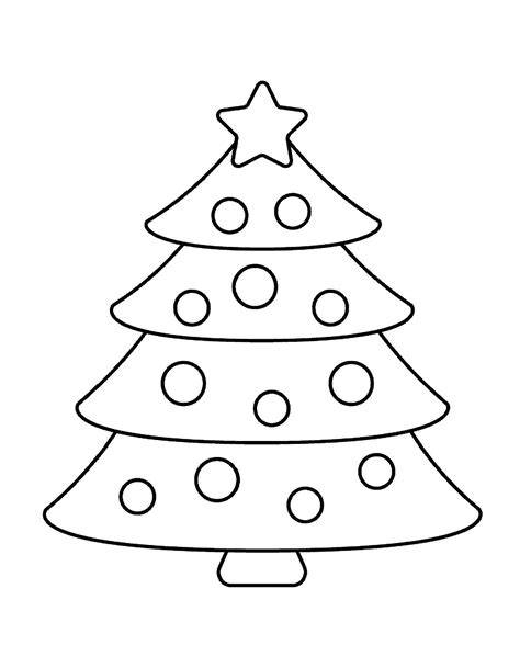 Christmas Tree Coloring Page For Kids