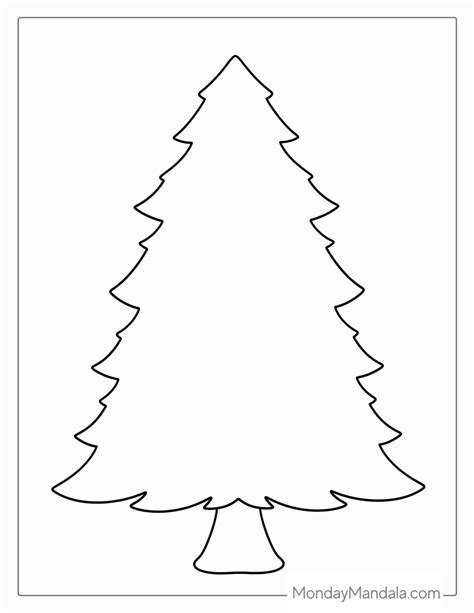 Christmas Tree Coloring Pages Christmas