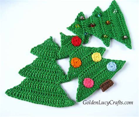 Christmas Tree Crochet Applique