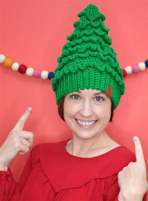 Christmas Tree Crochet Hat