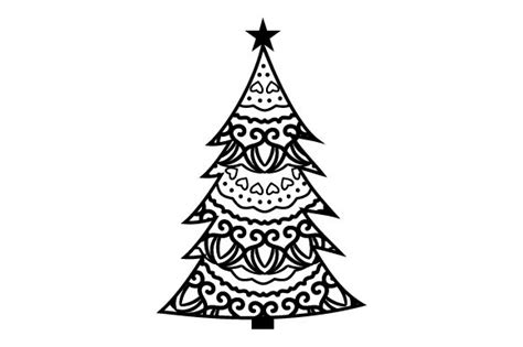 85+ Christmas Tree Mandala SVG Free, Pin By Maestralu On Natale. Mandala Christmas Tree SVG, Christmas Tree SVG, Zentangle SVG