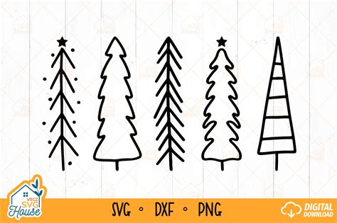 Festive Foliage: Snag a Stunning Christmas Tree Outline Svg Freebie Today!