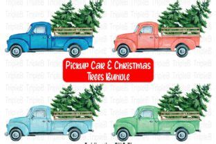 Download Christmas Tree Pickup Car Bundle Designs Crafts
