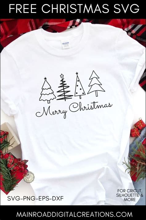Get Festive with Our Chic Christmas Tree Shirt SVG - Perfect for Your Holiday Wardrobe!