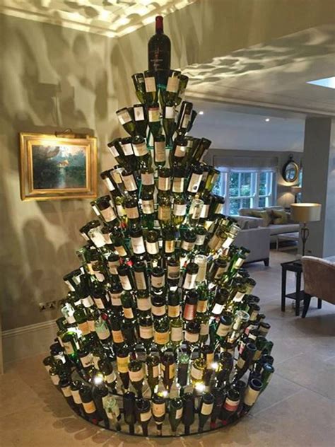 Christmas Tree Wine Bottle