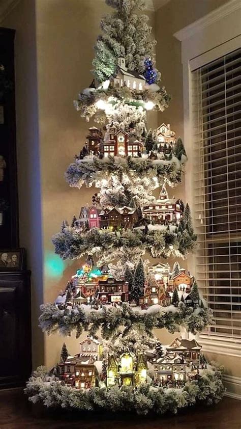 Christmas Village Tree Display