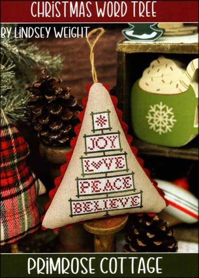 Christmas Word Tree Embroidery