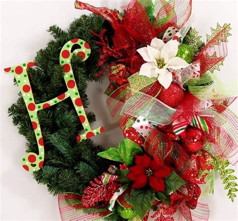 Christmas Wreath With Initial