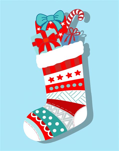 Christmas stocking illustrations