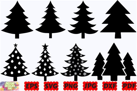 Spruce Up Your Holiday Décor with Festive Christmas Tree SVG Designs!