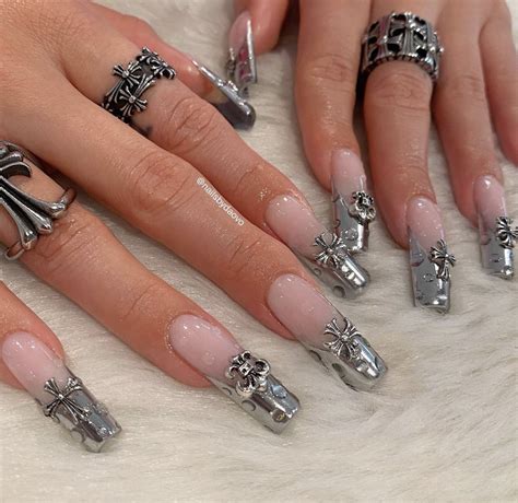 Chrome Hearts Inspired Nails: A Trending Nail Art Style In 2023