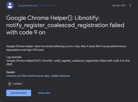 Chrome Helper Libnotify