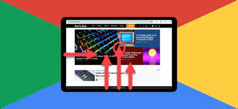 Chrome OS touch screen gestures