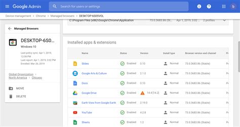 Chrome deployments and management