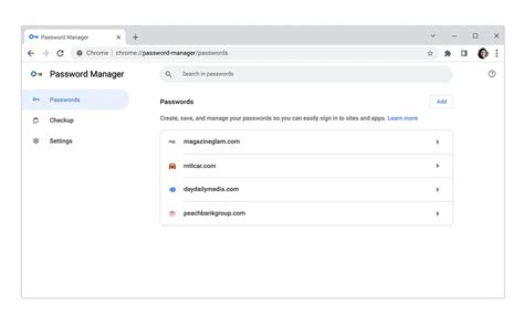 Chrome password security