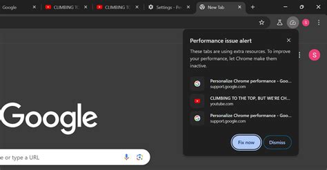 Chrome to Add Performance Notification Button on Toolbar for CPU Usage Alerts