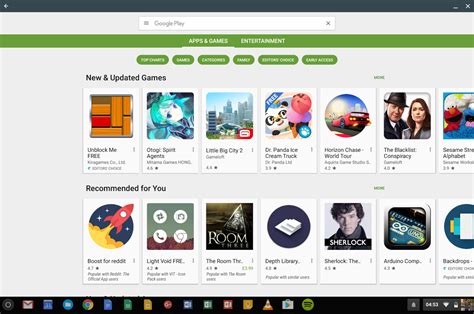 Chromebooks featuring Android apps on the Stable Channel: