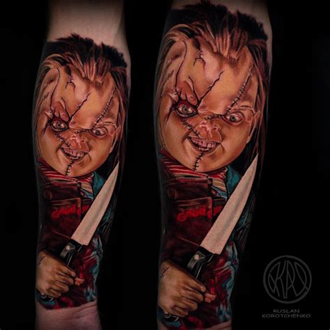 Chucky With Money Tattoo